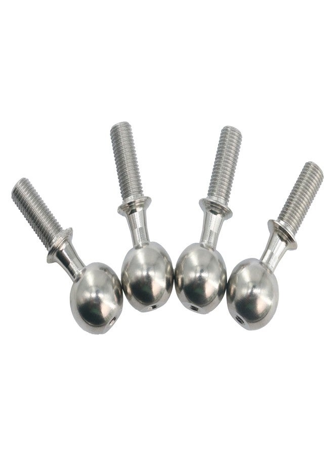 POLANTA 4Pcs RC Pivot Ball Parts,Hardened Steel Pivot Balls for Steering Knuckle A-Arms Compatible with Arrma 1/8 Typhon 6S BLX 1/7 Felony Infraction 6S BLX RC Car Replace of ARA330657 - Image 4